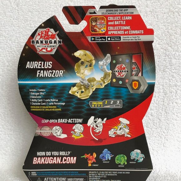 Sealed Bakugan Battle Planet Battle Brawlers (6045145) Aurelus Fangzor Ultra!! - Picture 3 of 4